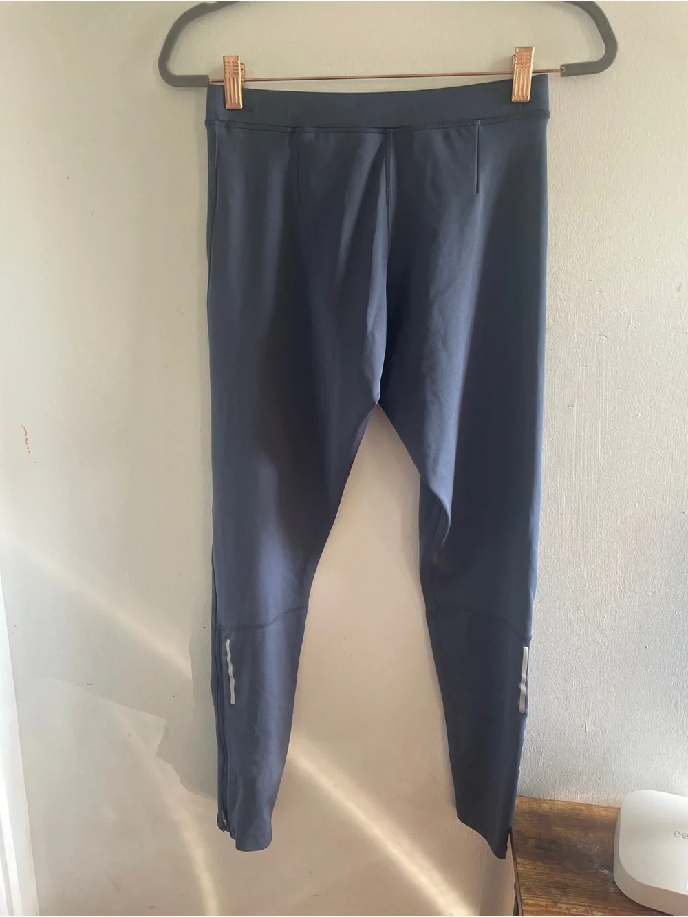 Mens Nike Black and Gray Women's High-Waist Athletic Leggings
